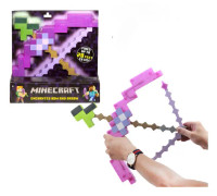 Minecraft-leksaker, rollspelstillbehör i barnstorlek, present till barn Lila