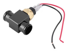 Termostat Vattentemperatur Switch Kylare Kylvätskefläkt Tempsensor för Motorcykel ATV Terrängfordon (Svart)