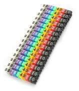 Digitala Nummerrör Trådnummer Etikett Rör Kabelmarkering Färgrik (150 st 1,5 mm²)