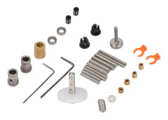 Dubbel Remskiva Extruder Kit Dubbel Konkav Växeldesign Stabil Matning Metallmaterial 3D-skrivar Extruder Kit för Ender 3