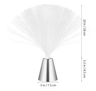 Färgförändrande fiberoptisk lampa, batteridriven isfiberoptisk stämningslampa LED-fiberlampa för jul