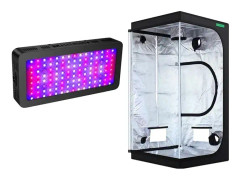 Inomhusodlingstält Kit, Fullspektrum LED-oddljus, Flera tältstorlekar, Kombination 1, Kit B