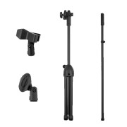 Mikrofonstativ, professionell kvalitet, justerbar höjd, flexibel design, mikrofonstativ