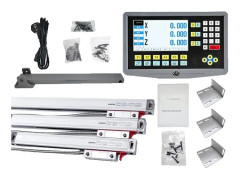 Digitalt avläsningsdisplay, 3 axlar, linjär glas skala kodare, 0,005mm komplett kit