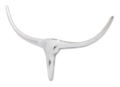 vidaXL Väggdekoration tjurhuvud silver 72 cm