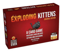 Exploding Kittens - Kortspel | Familjevänligt festspel | Rysk Roulette | Tyska | Danska |