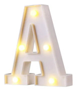Dekorativ LED-lampa i form av bokstav