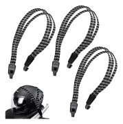 3 st Elastisk cykelrem 68-100cm Cykel Elastiskt rep Justerbar Bungee-snöre för cykel med krokar för cykel och motorcyklar, eller andra ändamål