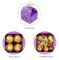 50 st/set Blomfjäril ihålig godisbox kakgåva lådor romantiska bröllopsgåvor söt chokladlåda festtillbehör Purple 8*7*6.5CM