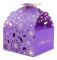50 st/set Blomfjäril ihålig godisbox kakgåva lådor romantiska bröllopsgåvor söt chokladlåda festtillbehör Purple 8*7*6.5CM