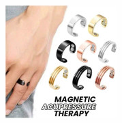 4 Magnet Lymfdränage Terapeutisk Magnetisk Ring (Slät Roséguld)