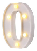Dekorativ LED-lampa i form av bokstaven O
