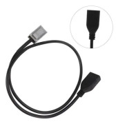 HURRISE Bilstereo USB-adapter Kabelvagn USB-ljudadapter Kabelhållare Ersättning MP3 WMA WAV för