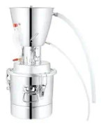Öldestiller, 10L, 220V, 8W, Rostfritt stål, Silver