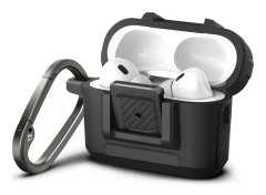 Spigen AirPods Pro 1/2 Fodral Lock Fit Svart