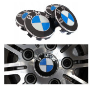 4-Pack - BMW Centrumkåpor / Hjulnav Emblem - Bil