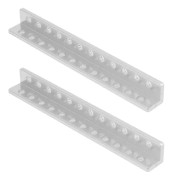 2 st 12 hål L-typ aluminiumbalk robottillbehör 12 x 12 x 104 mm 3103-0012-0104