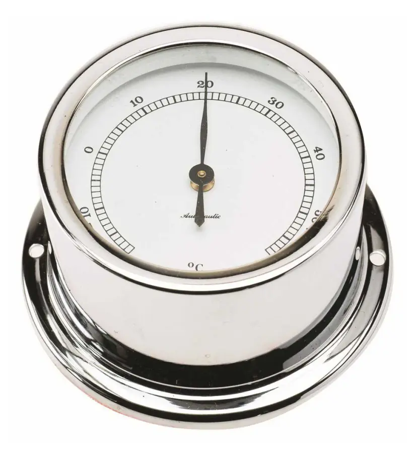Autonautic Instrumental Nautisk Termometer T72c Silver