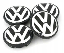 4-Pack - Volkswagen VW Navkapslar / Hjulnav Emblem - Bil