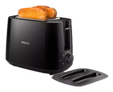 Philips Daily Collection HD2582 / 90 Brödrost 2 delar (S) Svart 830 W - Brödrost (2 delar (S), svart, plast, roterande, Kina, 83