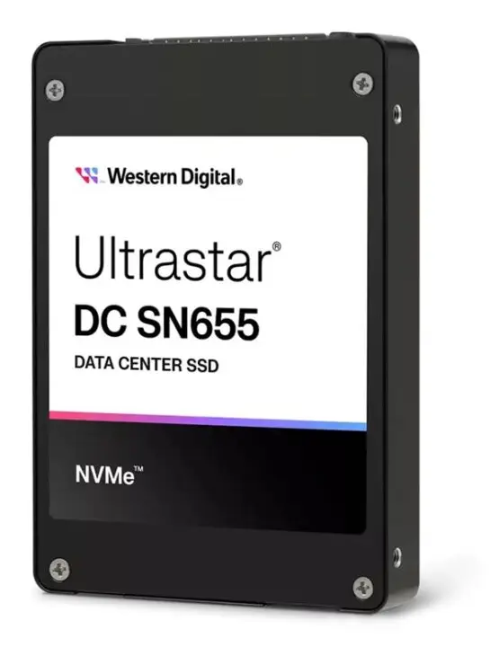 Western Digital Ultrastar DC SN655 U.3 3.84 TB PCI Express 4.0 NVMe 3D TLC NAND