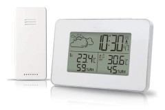 Trådlös inomhusväderstation utomhus, termometerhygrometer med utomhussensor, digital LCD-skärm, [190]