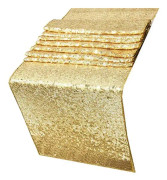 Duk polyesterfiber med guld paljetter Cover för