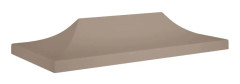 vidaXL Tak till partytält 6x3 m taupe 270 g/m²