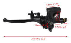 7/8 " 22mm Främre Vänster Broms Koppling Huvudcylinder Spak Pump för 50cc 110cc 150cc Fyrhjuling ATV