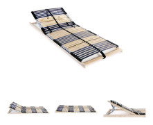 The Living Store Ribbotten med 42 ribbor 7 zoner 80x200 cm