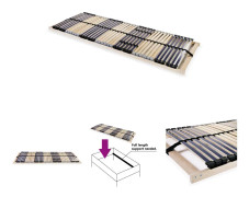 The Living Store Ribbotten med 42 ribbor 7 zoner 90x200 cm