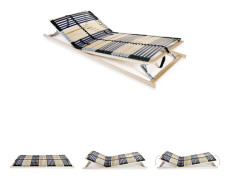 The Living Store Ribbotten med 42 ribbor 7 zoner 90x200 cm