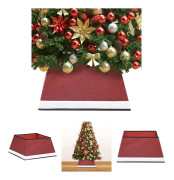 The Living Store Julgranskrage röd och vit 48x48x25 cm