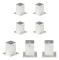 The Living Store Stolpfot 4 st galvaniserad metall 91 mm