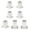 The Living Store Stolpfot 4 st galvaniserad metall 81 mm - Staketstolpar