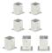 The Living Store Stolpfot 4 st galvaniserad metall 101 mm - Staketstolpar