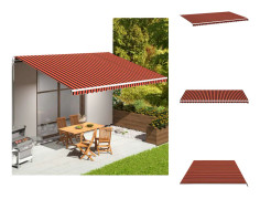 Markiser - Living Markisväv orange och brun 6x3,5 m