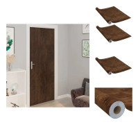 Fönsterfilm - Living Dörrfolie 2 st mörk ek 210x90 cm PVC