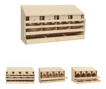 The Living Store Värprede 4 fack 106x40x59 cm massiv furu - Äggkläckningsmaskiner