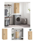 The Living Store Väggskåp sonoma-ek 34,5x34x90 cm - Skänkar & serveringsbord