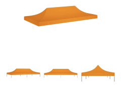 The Living Store Tak till partytält 6x3 m orange 270 g/m² - Tak till partytält & lusthus