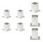 Staketstolpar - Living Stolpfot 4 st galvaniserad metall 91 mm