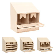 The Living Store Värprede 2 fack 63x40x65 cm massiv furu - Äggkläckningsmaskiner