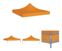 The Living Store Tak till partytält 3x3 m orange 270 g/m² - Tak till partytält & lusthus