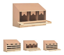 The Living Store Värprede 3 fack 93x40x65 cm massiv furu - Äggkläckningsmaskiner