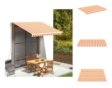 Markiser - Living Markisväv gul och orange 3,5x2,5 m