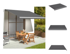 Markiser - Living Markisväv antracit 4,5x3,5 m