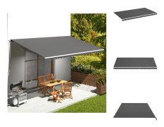 Markiser - Living Markisväv antracit 6x3,5 m