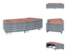 Poolstegar - Living Spatrappa grå konstrotting 92x45x25 cm