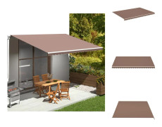 Markiser - Living Markisväv brun 5x3,5 m